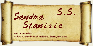 Sandra Stanišić vizit kartica